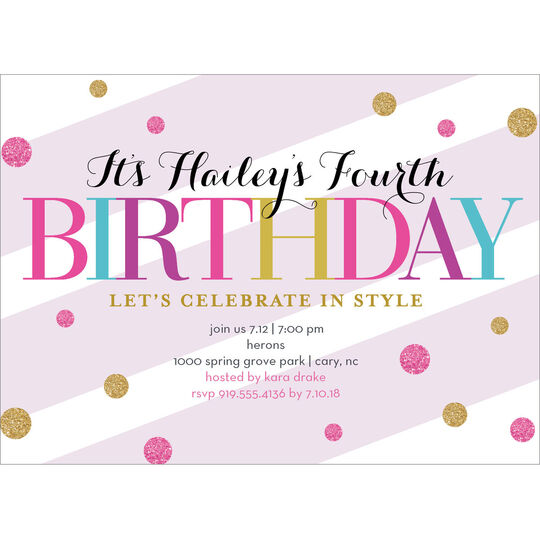 Sparkling Bubbles Invitations